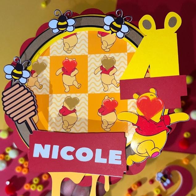 Winnie  Cupcake Toppers 24pk