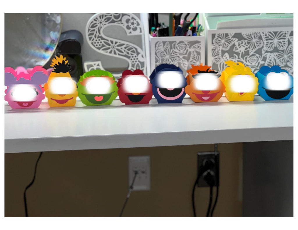 Sesame Street Monster Party Favor Boxes - Set of 8