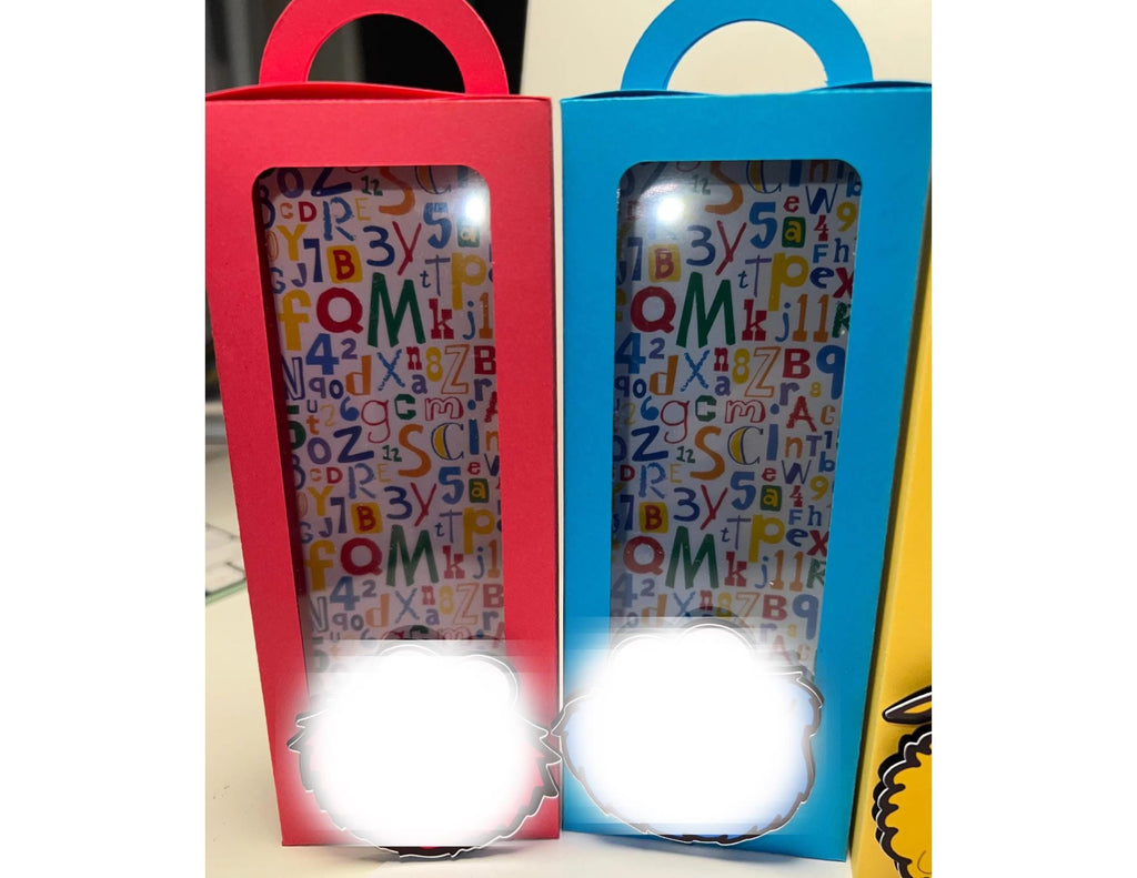 Sesame Street Party Favor Boxes: Elmo Theme Treat Boxes